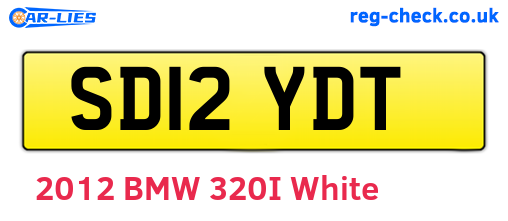 SD12YDT are the vehicle registration plates.