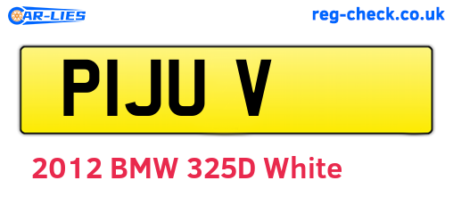 P1JUV are the vehicle registration plates.