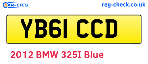 YB61CCD are the vehicle registration plates.