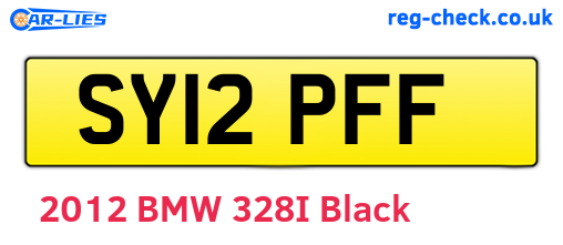 SY12PFF are the vehicle registration plates.
