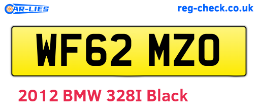 WF62MZO are the vehicle registration plates.