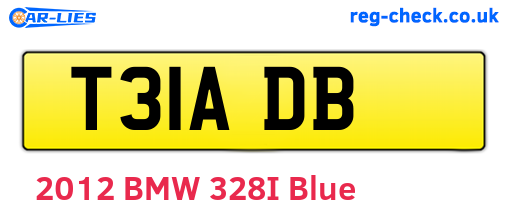 T31ADB are the vehicle registration plates.