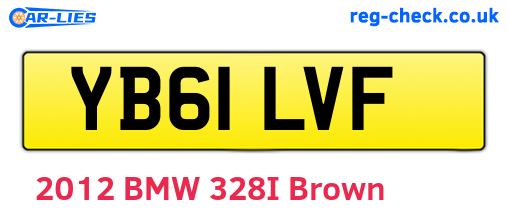 YB61LVF are the vehicle registration plates.