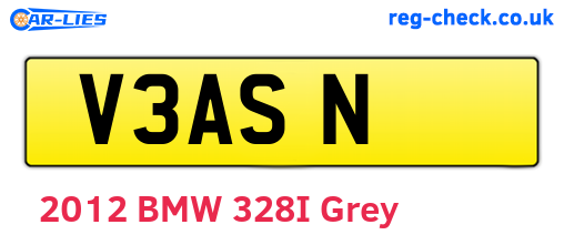 V3ASN are the vehicle registration plates.