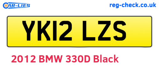 YK12LZS are the vehicle registration plates.