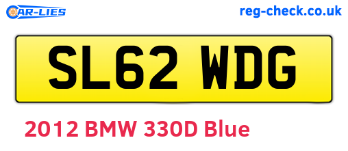 SL62WDG are the vehicle registration plates.