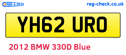 YH62URO are the vehicle registration plates.