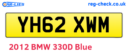 YH62XWM are the vehicle registration plates.