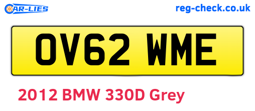 OV62WME are the vehicle registration plates.