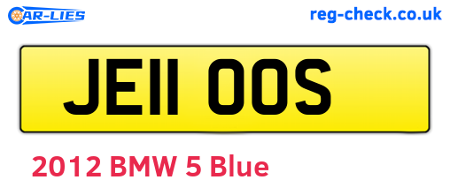 JE11OOS are the vehicle registration plates.