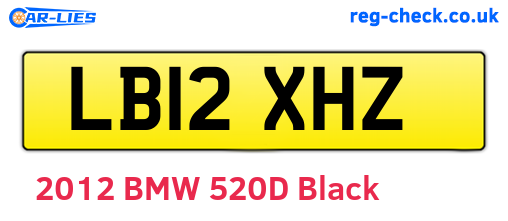 LB12XHZ are the vehicle registration plates.