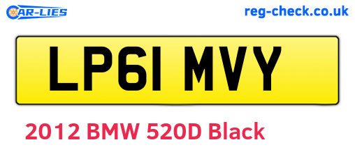 LP61MVY are the vehicle registration plates.
