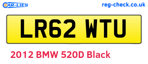 LR62WTU are the vehicle registration plates.