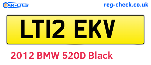 LT12EKV are the vehicle registration plates.