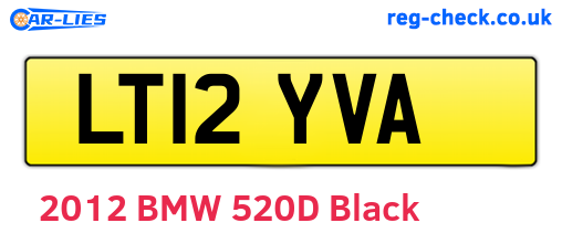 LT12YVA are the vehicle registration plates.