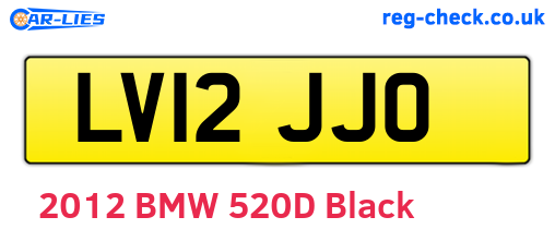 LV12JJO are the vehicle registration plates.