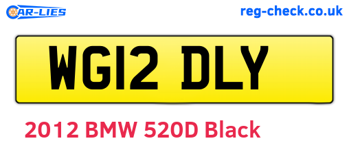 WG12DLY are the vehicle registration plates.