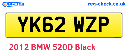 YK62WZP are the vehicle registration plates.