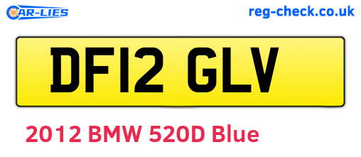 DF12GLV are the vehicle registration plates.