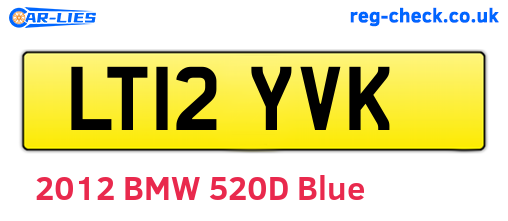 LT12YVK are the vehicle registration plates.