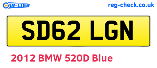 SD62LGN are the vehicle registration plates.