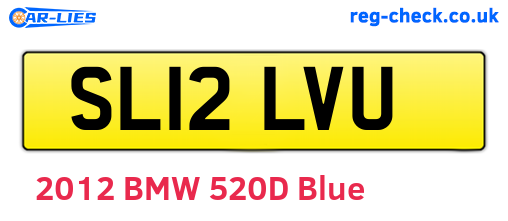 SL12LVU are the vehicle registration plates.
