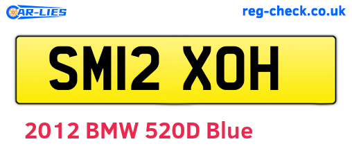 SM12XOH are the vehicle registration plates.