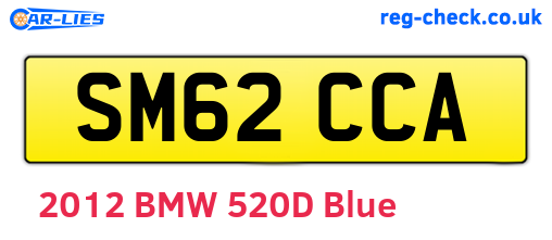 SM62CCA are the vehicle registration plates.