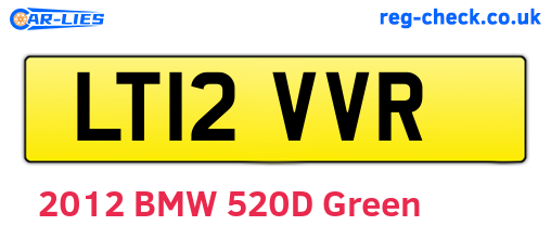 LT12VVR are the vehicle registration plates.