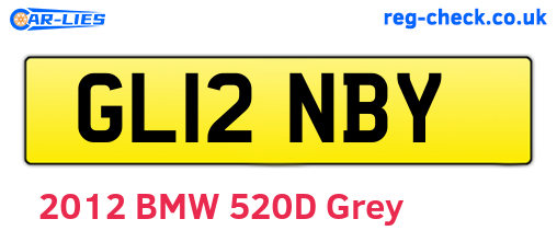 GL12NBY are the vehicle registration plates.