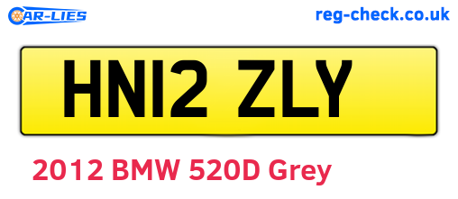 HN12ZLY are the vehicle registration plates.