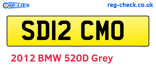 SD12CMO are the vehicle registration plates.