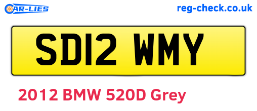 SD12WMY are the vehicle registration plates.