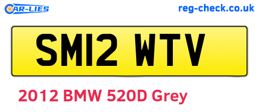 SM12WTV are the vehicle registration plates.