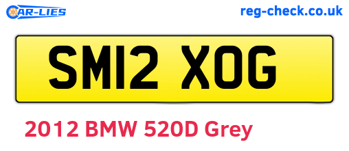 SM12XOG are the vehicle registration plates.
