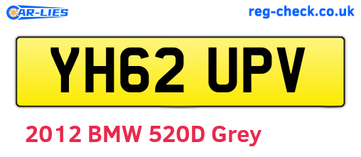 YH62UPV are the vehicle registration plates.