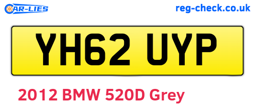 YH62UYP are the vehicle registration plates.