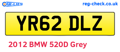 YR62DLZ are the vehicle registration plates.