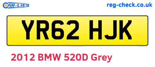 YR62HJK are the vehicle registration plates.
