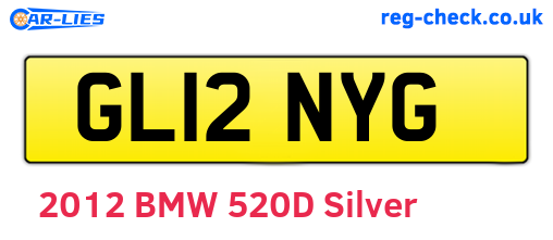 GL12NYG are the vehicle registration plates.