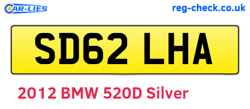 SD62LHA are the vehicle registration plates.