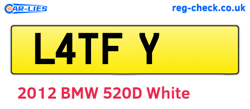 L4TFY are the vehicle registration plates.