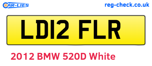 LD12FLR are the vehicle registration plates.