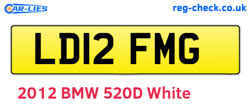 LD12FMG are the vehicle registration plates.