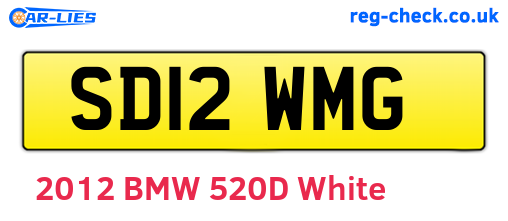 SD12WMG are the vehicle registration plates.