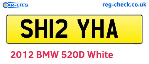 SH12YHA are the vehicle registration plates.