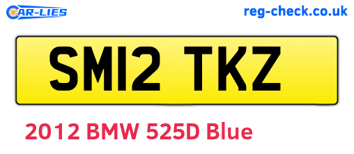 SM12TKZ are the vehicle registration plates.