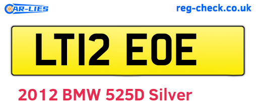 LT12EOE are the vehicle registration plates.