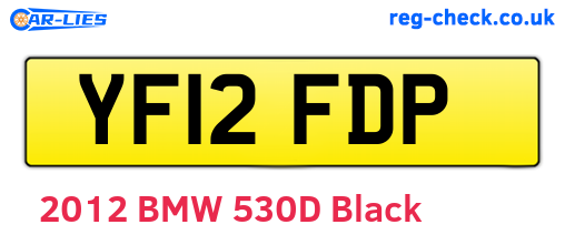 YF12FDP are the vehicle registration plates.