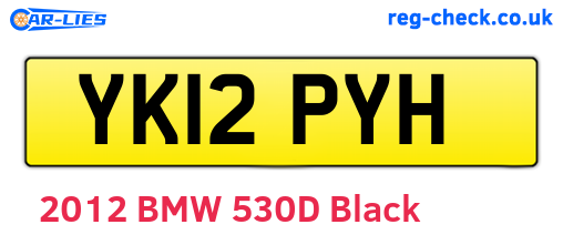 YK12PYH are the vehicle registration plates.